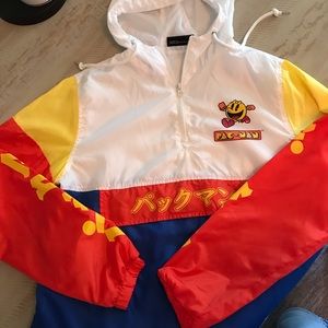 Mens sm windbreaker Pac-Man